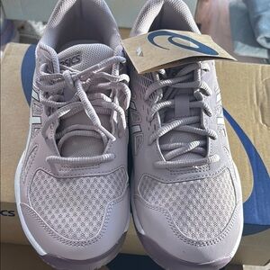 Asics Purple Athletic Shoes with Breathable Mesh